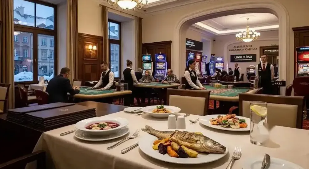 Stół pokerowy podczas turnieju